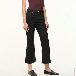 STAUD + Wrangler Jeans Womens 32 Black Cropped Bootcut Kick Flare Denim NWT